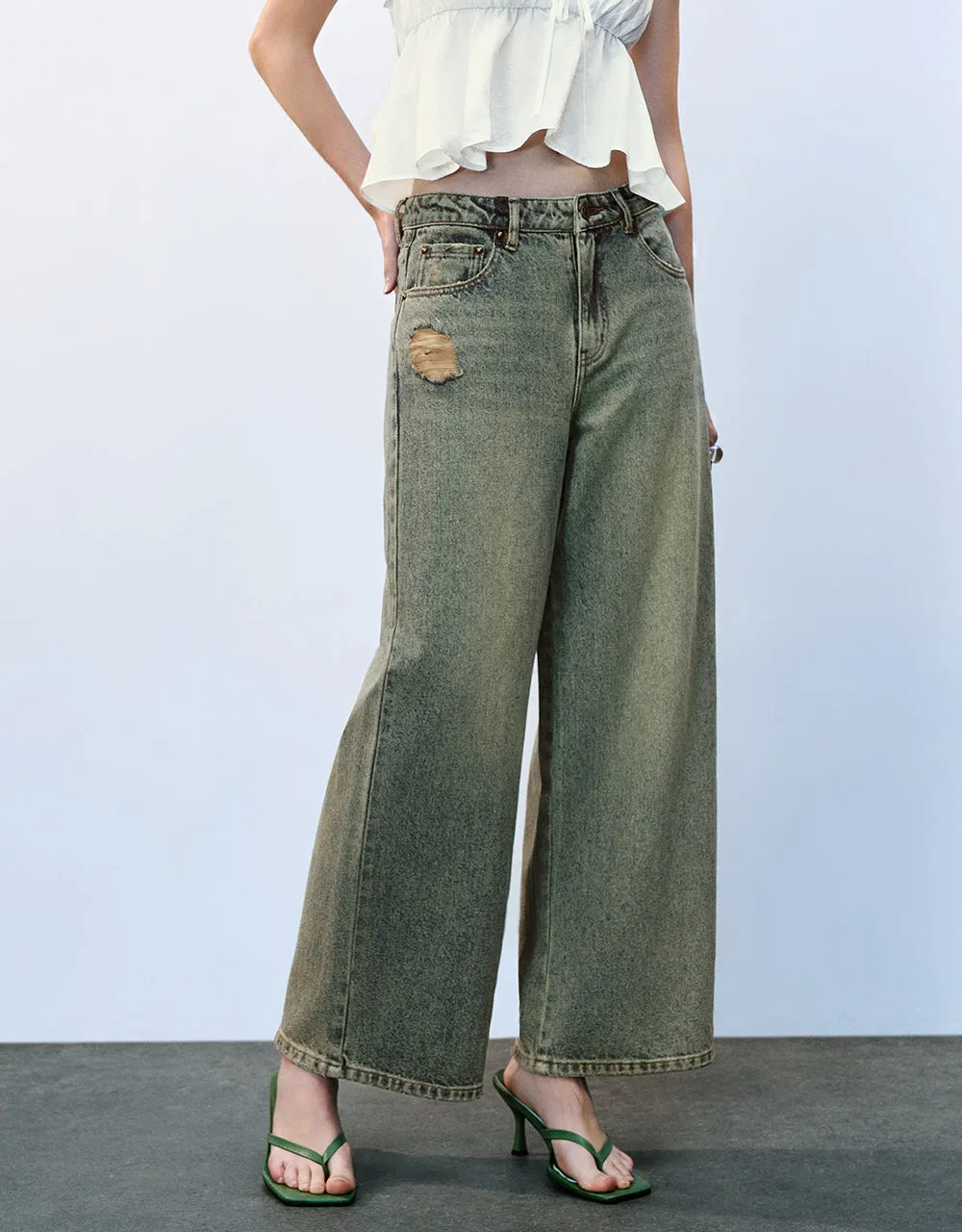 Wide-Leg Jeans sold by Urban Revivo product image thumbnail 2