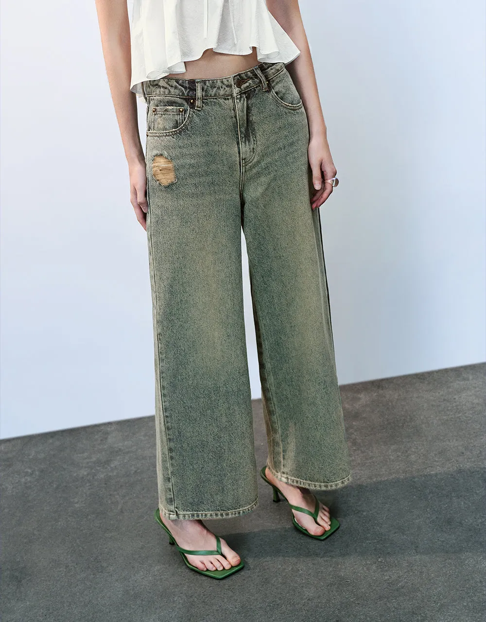 Wide-Leg Jeans sold by Urban Revivo product image thumbnail 4