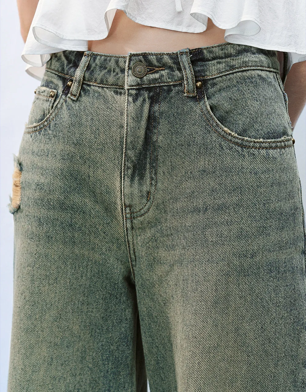 Wide-Leg Jeans sold by Urban Revivo product image thumbnail 5