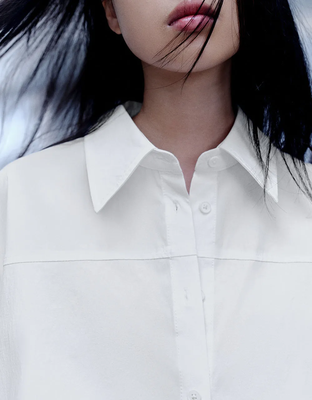 Button Up Balloon Shirt sold by Urban Revivo product image thumbnail 4