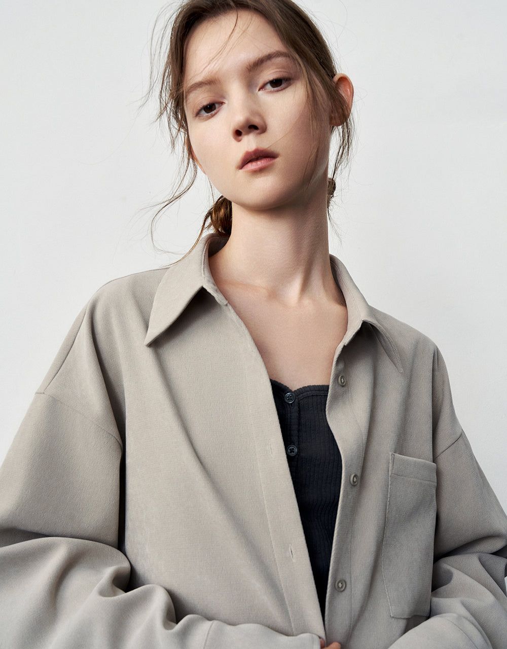 Button Up Straight Shirt sold by Urban Revivo product image thumbnail 5