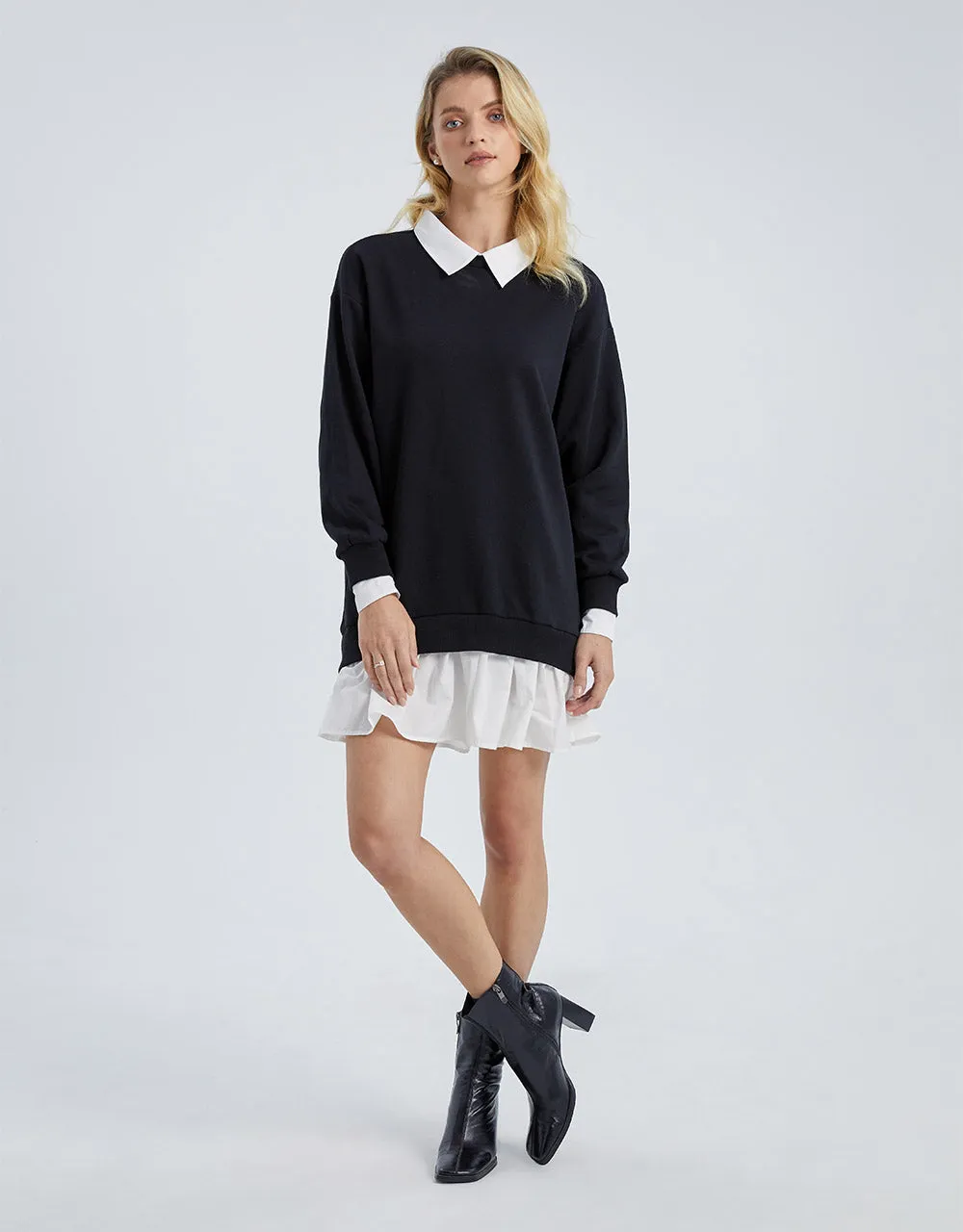 Faux Sweater Shirt Dress sold by Urban Revivo product image thumbnail 4