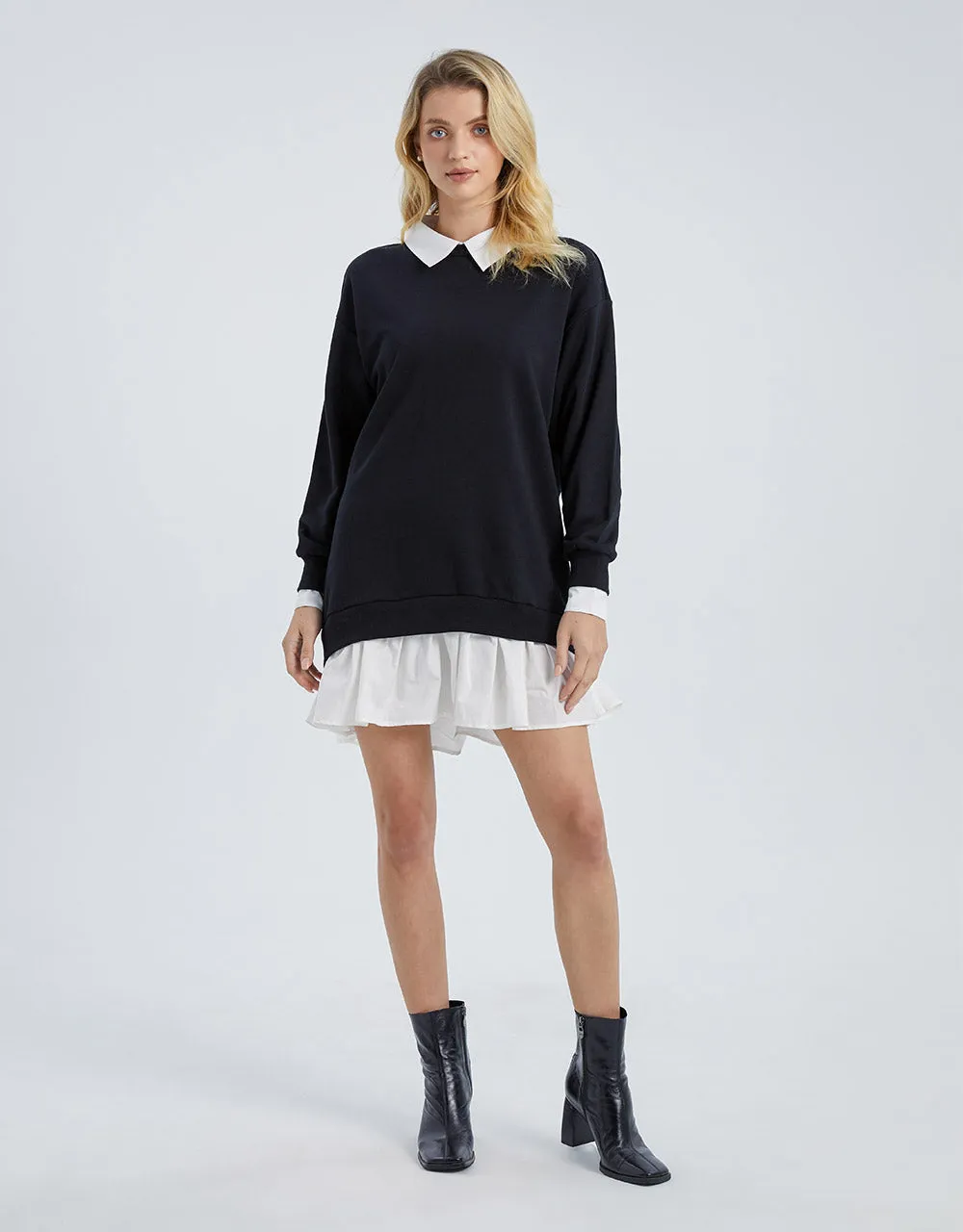 Faux Sweater Shirt Dress sold by Urban Revivo product image thumbnail 5