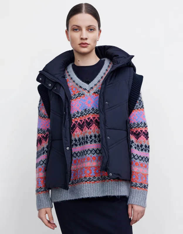 Hooded Padded Waistcoat sold by Urban Revivo