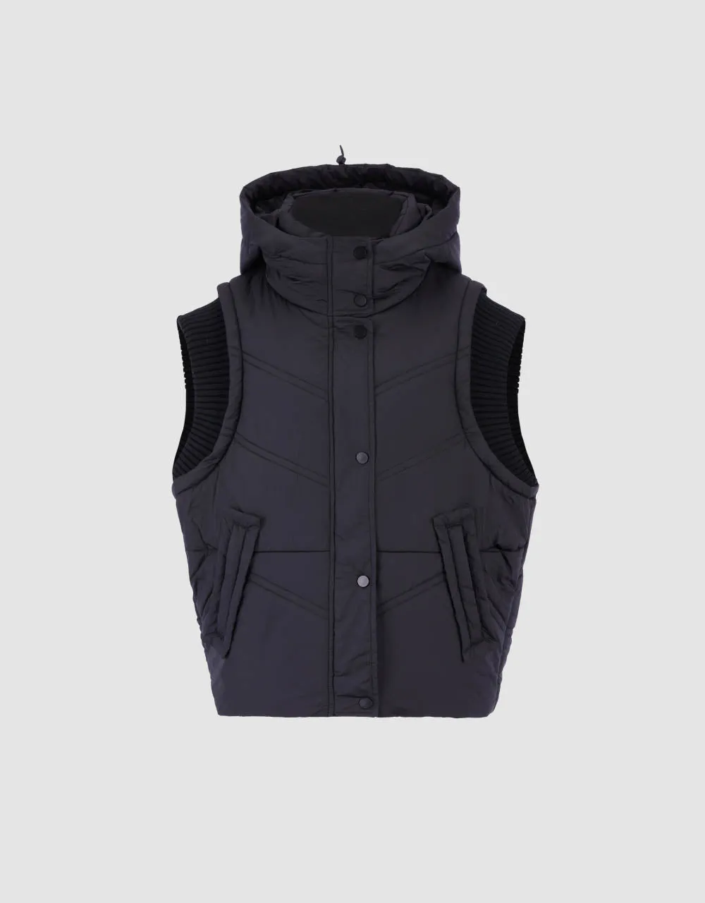 Hooded Padded Waistcoat sold by Urban Revivo product image thumbnail 2