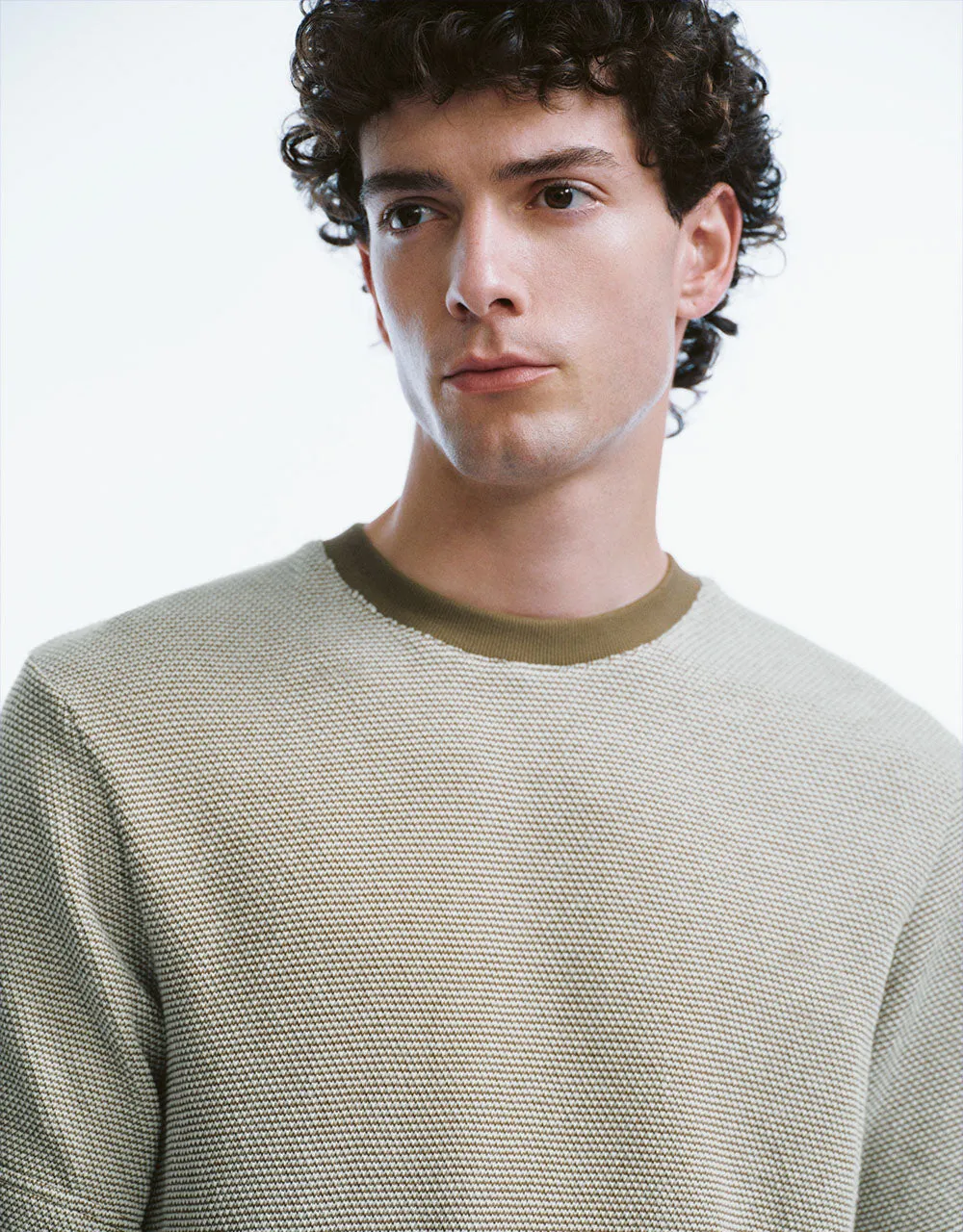 Crew Neck Knitted T-Shirt sold by Urban Revivo product image thumbnail 4