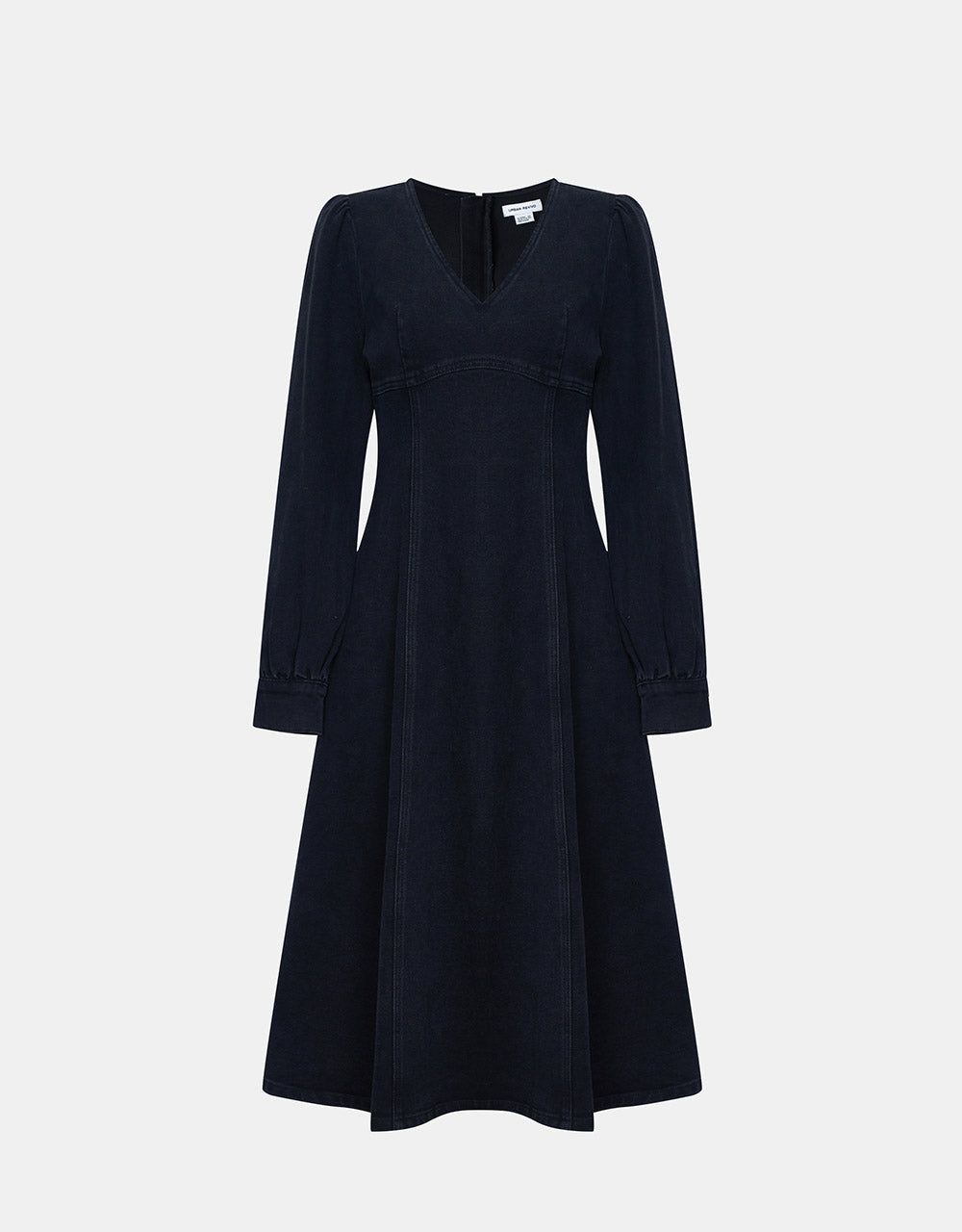 V Neck Puff Sleeve A-line Dress sold by Urban Revivo