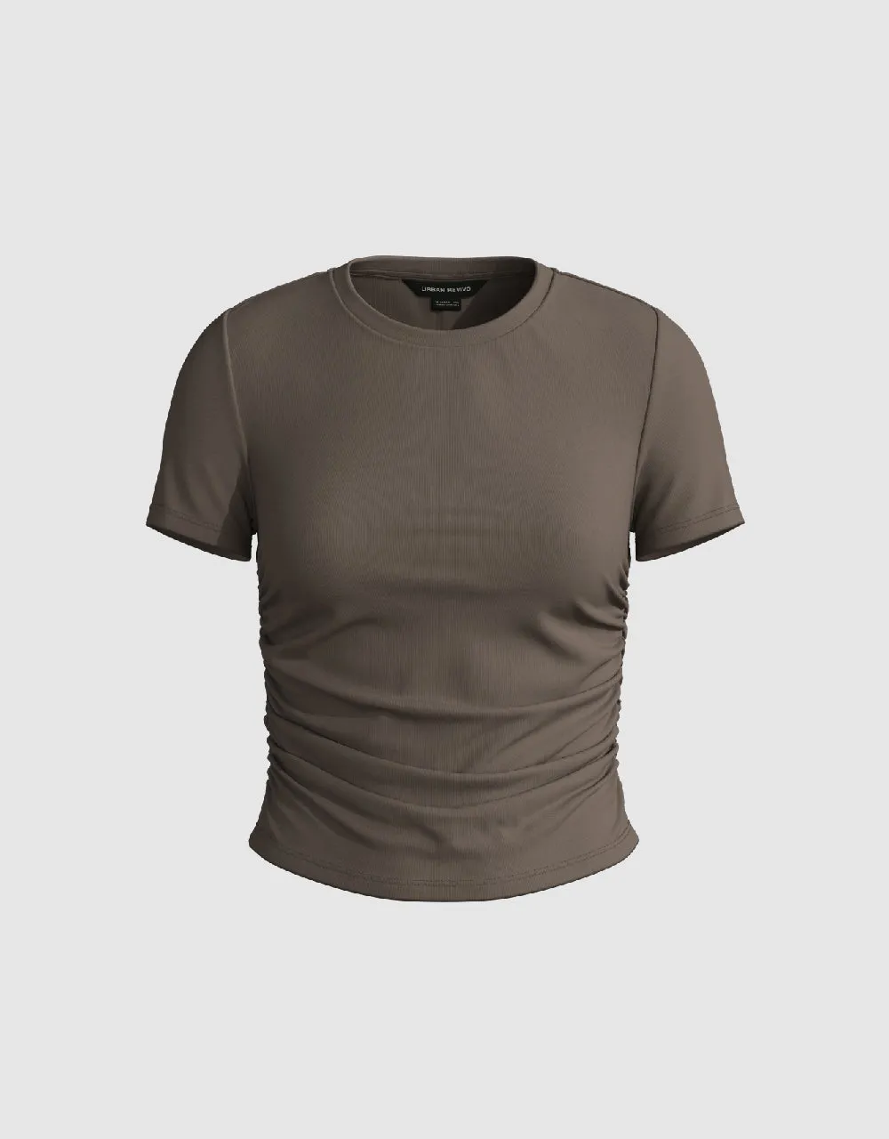 Crew Neck Skinny T-Shirt sold by Urban Revivo product image thumbnail 2