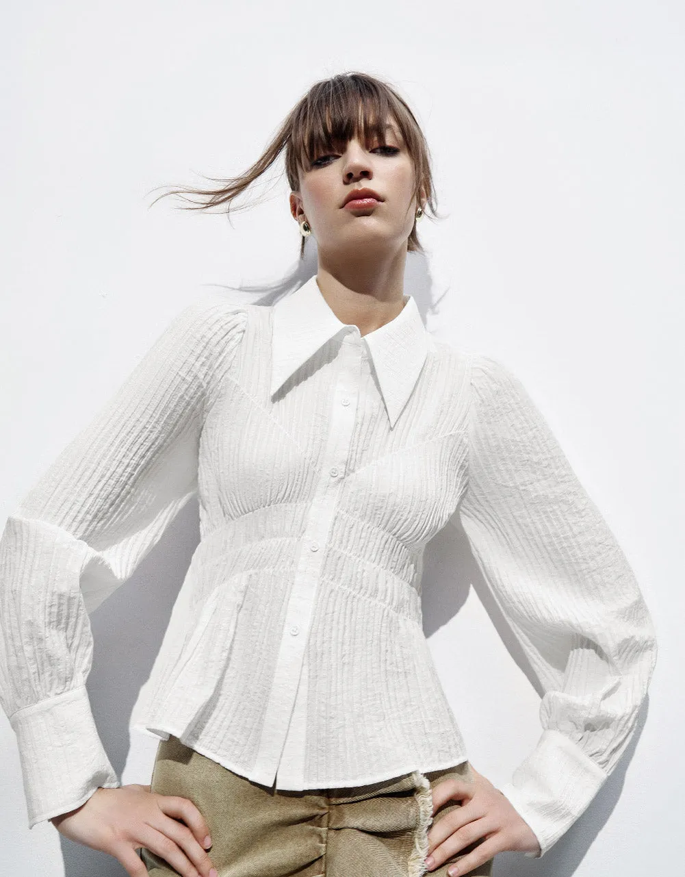 Textured Overhead Shirt sold by Urban Revivo product image thumbnail 5