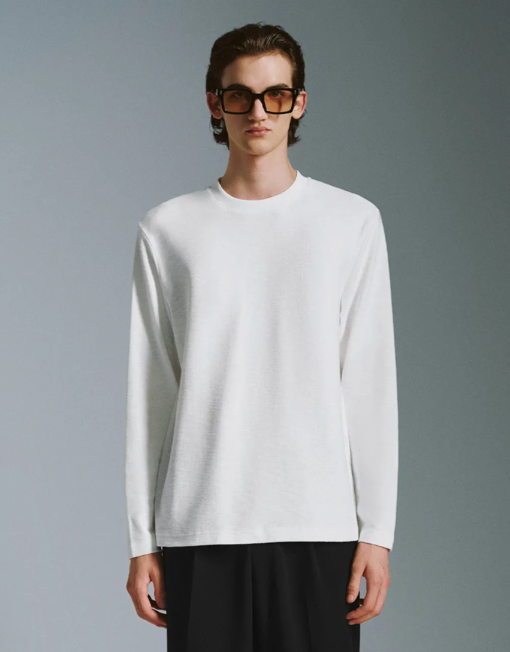 Crew Neck Knitted T-Shirt sold by Urban Revivo