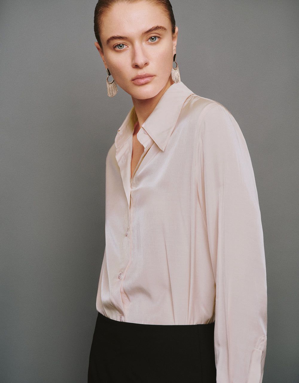 Button Up Straight Shirt sold by Urban Revivo product image thumbnail 3