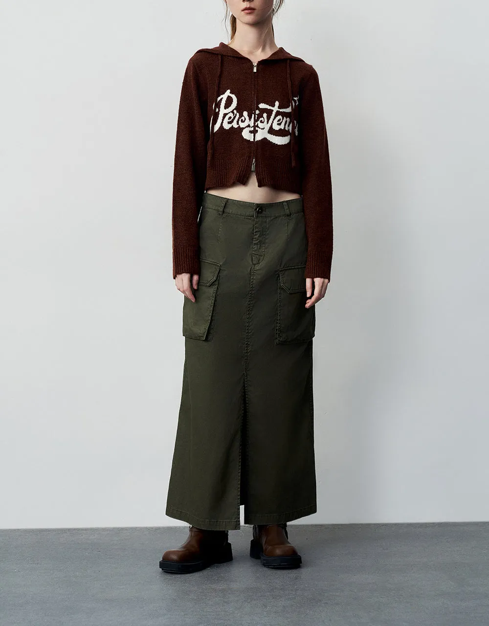 Maxi A-Line Skirt With Belt sold by Urban Revivo product image thumbnail 2