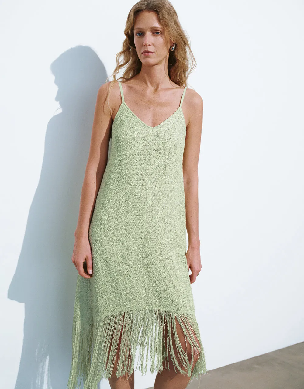 V-Neck A-Line Cami Dress With Tassel sold by Urban Revivo