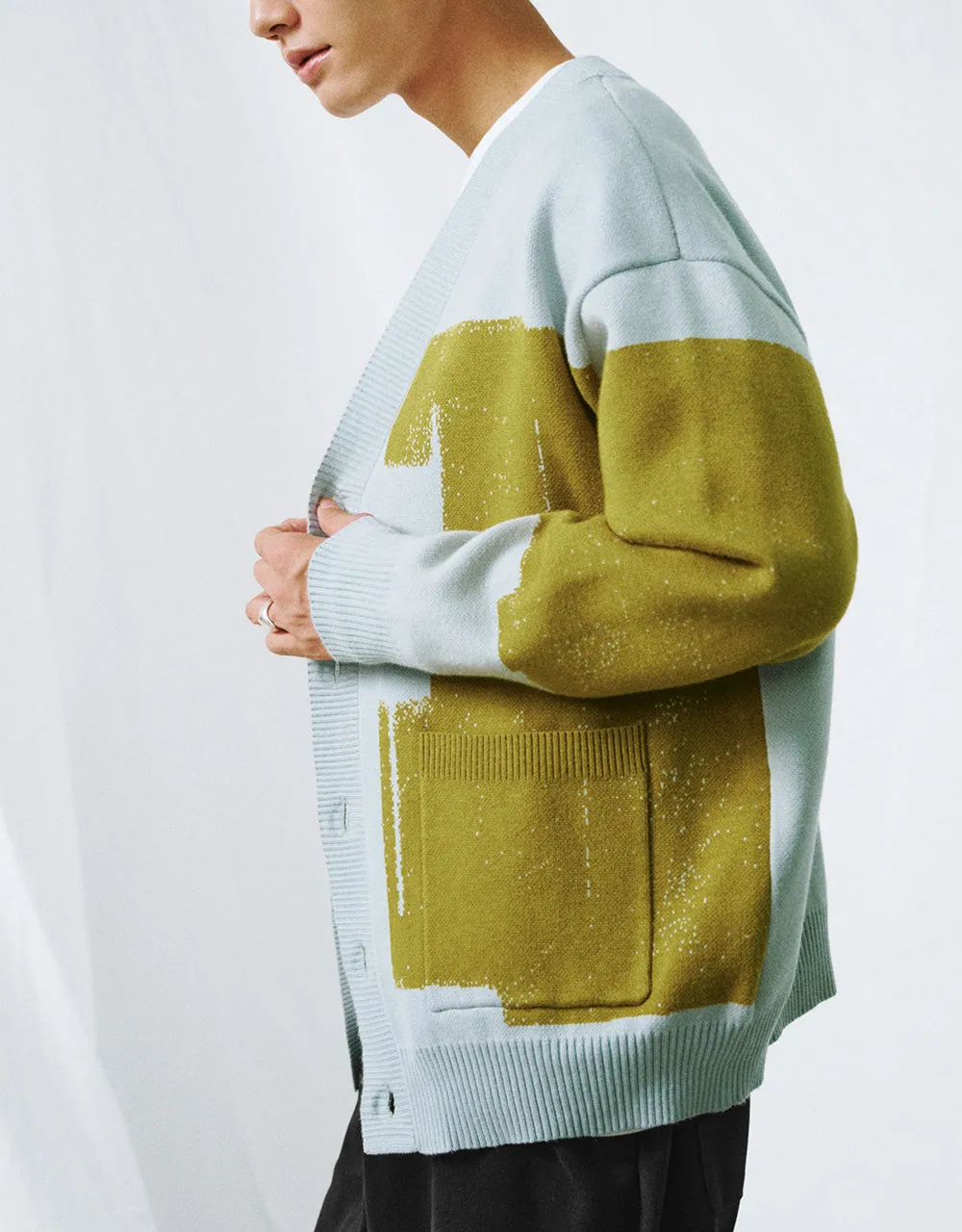 Printed Knitted Cardigan sold by Urban Revivo product image thumbnail 3