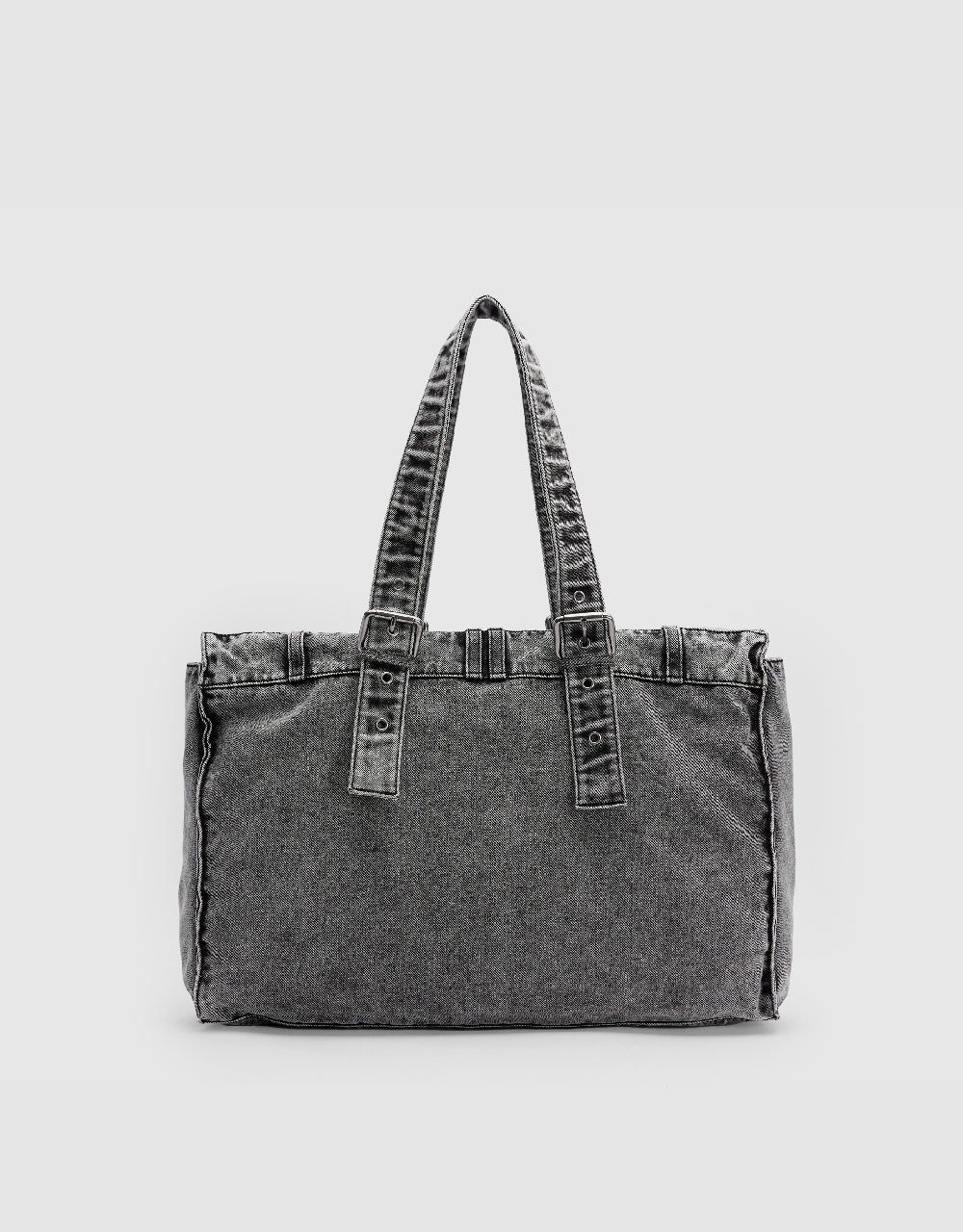 Denim Tote Bag sold by Urban Revivo product image thumbnail 4