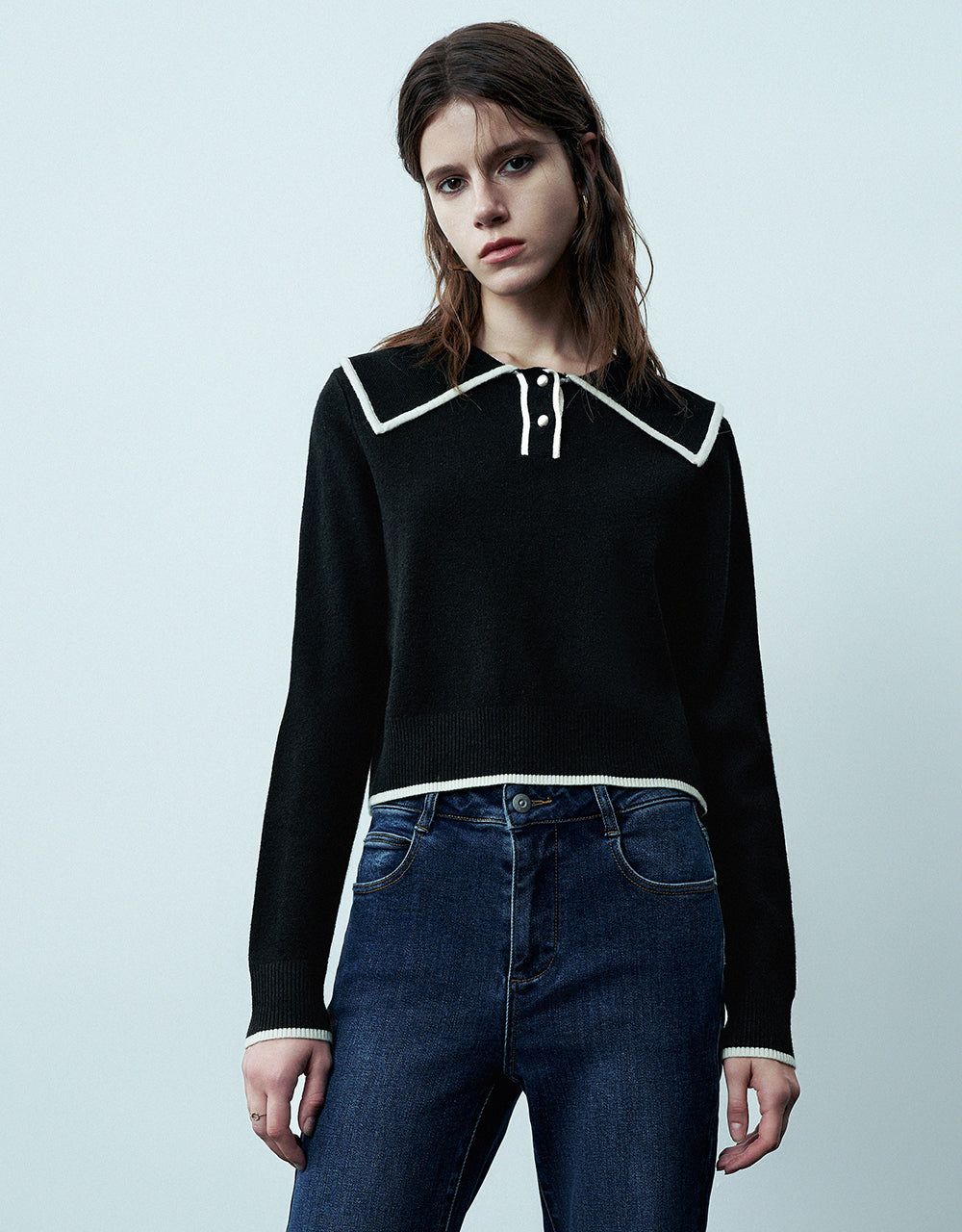 Straight Knitted T-Shirt sold by Urban Revivo