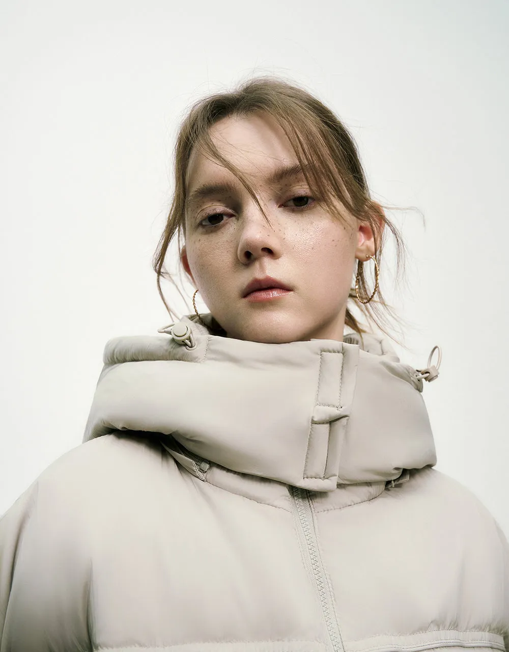 Hooded Straight Puffer Jacket sold by Urban Revivo product image thumbnail 5