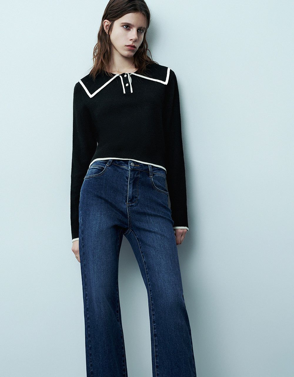 Straight Knitted T-Shirt sold by Urban Revivo product image thumbnail 3