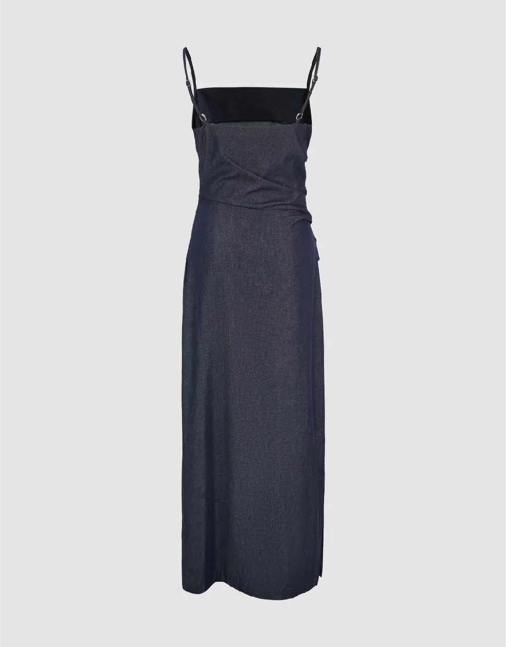 Ruched Midi Denim Dress sold by Urban Revivo product image thumbnail 2