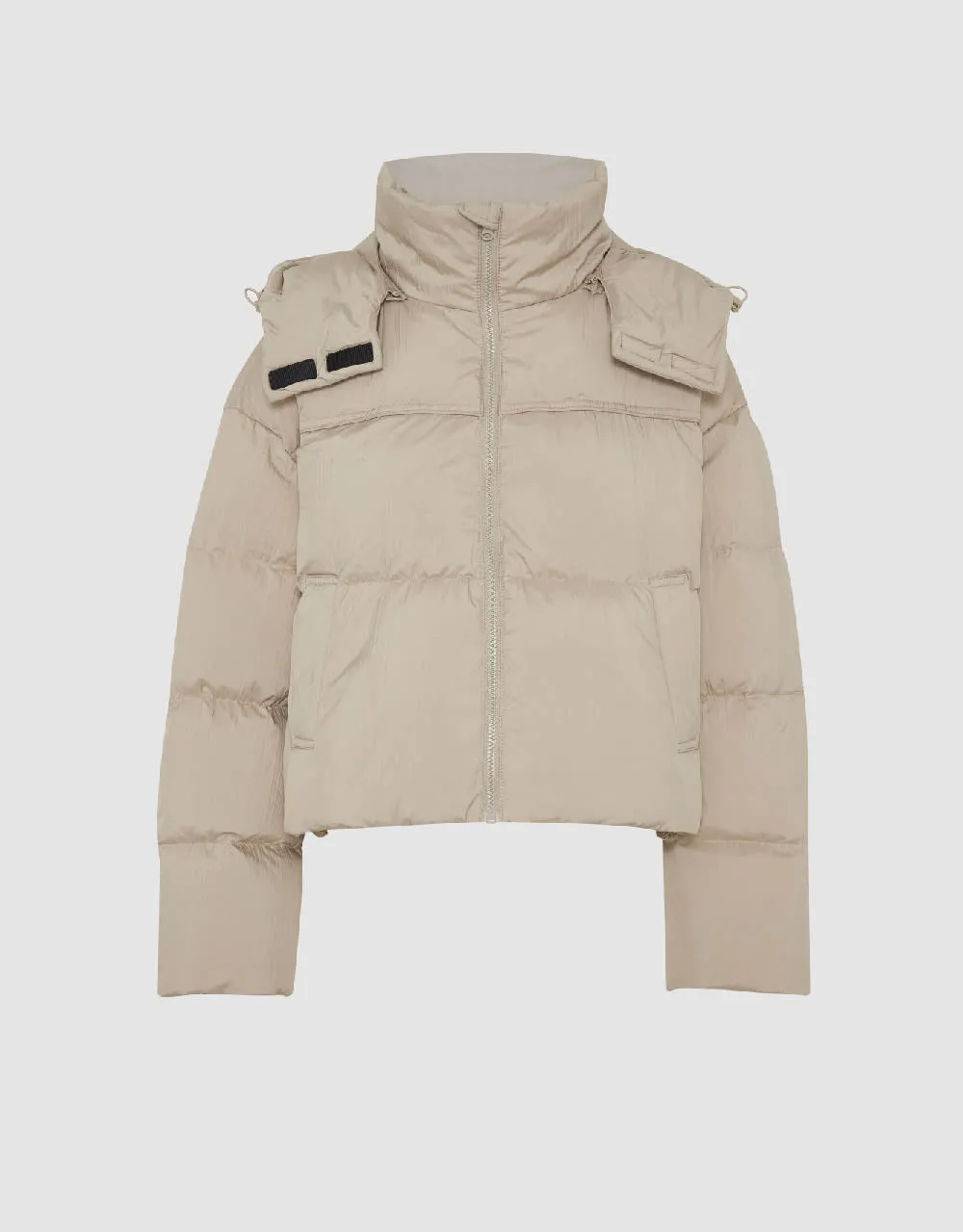 Hooded Straight Puffer Jacket sold by Urban Revivo product image thumbnail 2