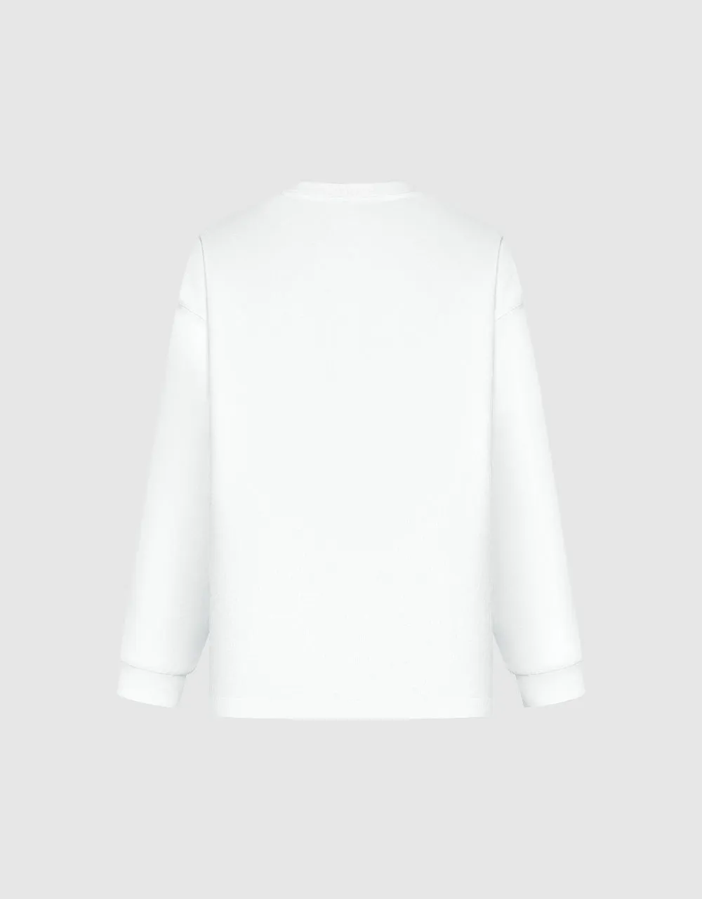 Printed Crew Neck Loose T-Shirt sold by Urban Revivo product image thumbnail 5