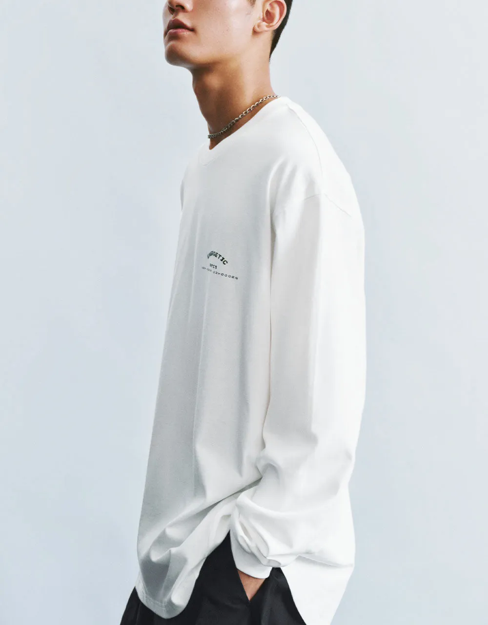 Printed Crew Neck Loose T-Shirt sold by Urban Revivo product image thumbnail 3