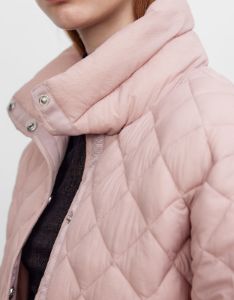 Quilted Embossed Stand Collar Padded Coat sold by Urban Revivo
