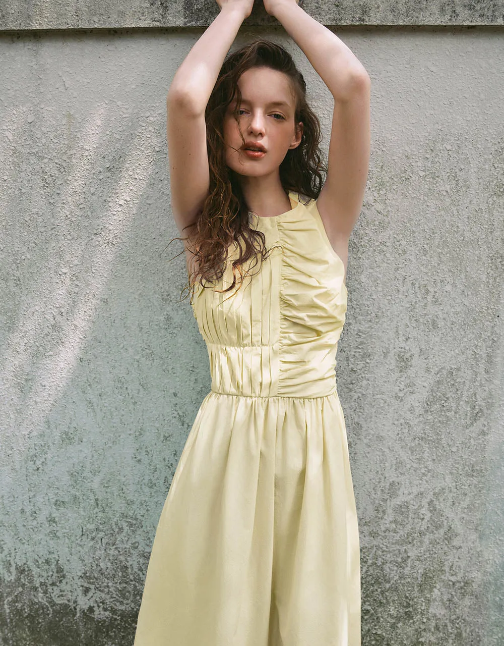 Sleeveless Crew Neck A-Line Dress sold by Urban Revivo product image thumbnail 2