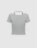 Halter Neck 2 In 1 T-Shirt sold by Urban Revivo