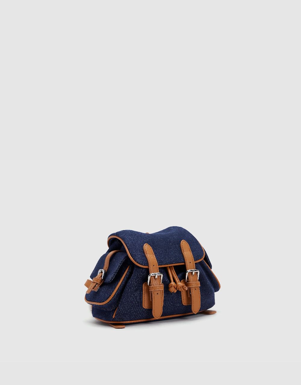 Double Buckled Denim Backpack sold by Urban Revivo product image thumbnail 2