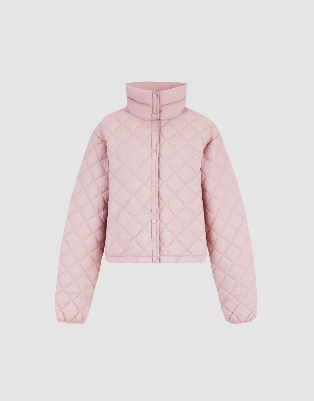 Quilted Embossed Stand Collar Padded Coat sold by Urban Revivo product image thumbnail 2