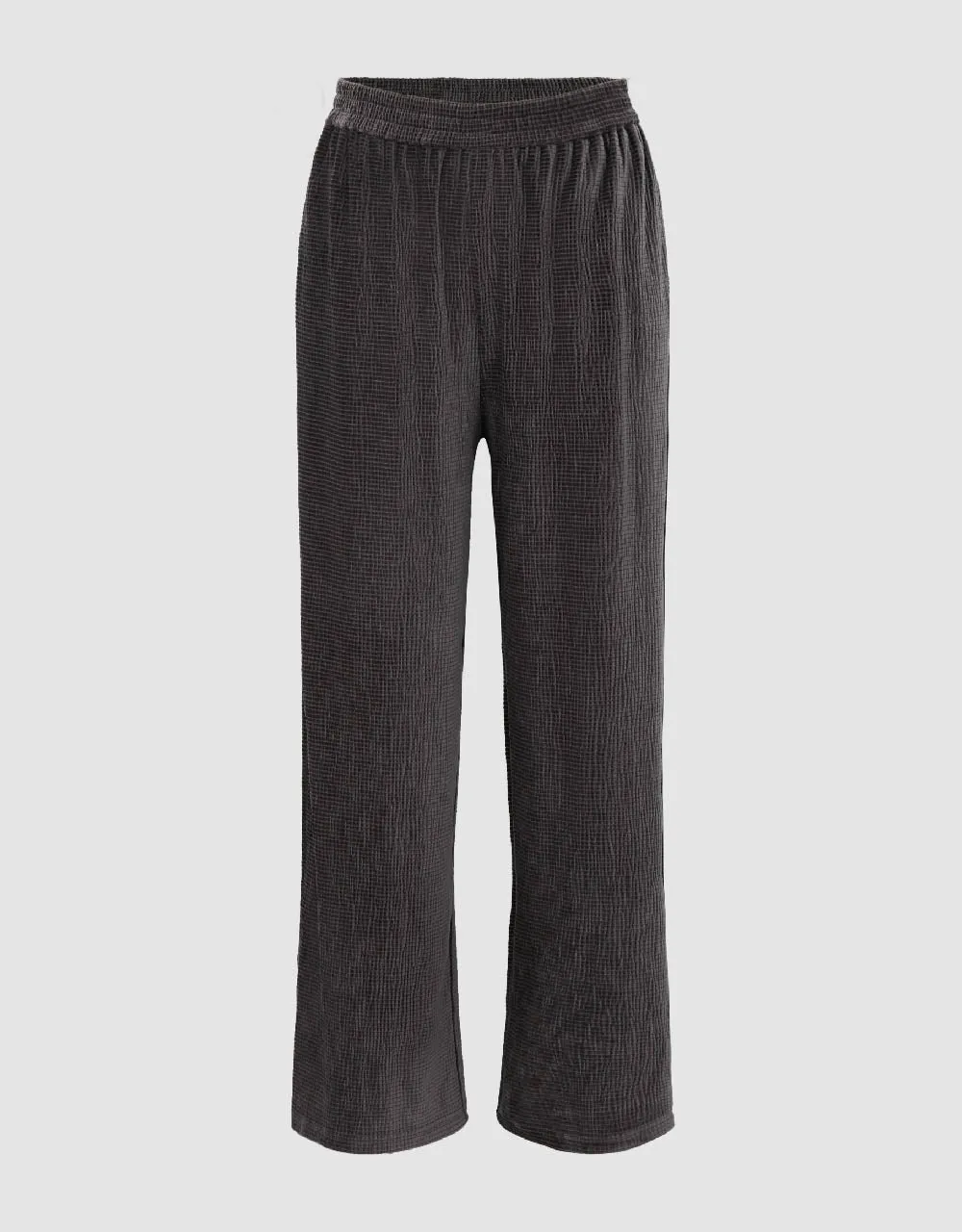 Elastic Waist Knitted Straight Pants sold by Urban Revivo