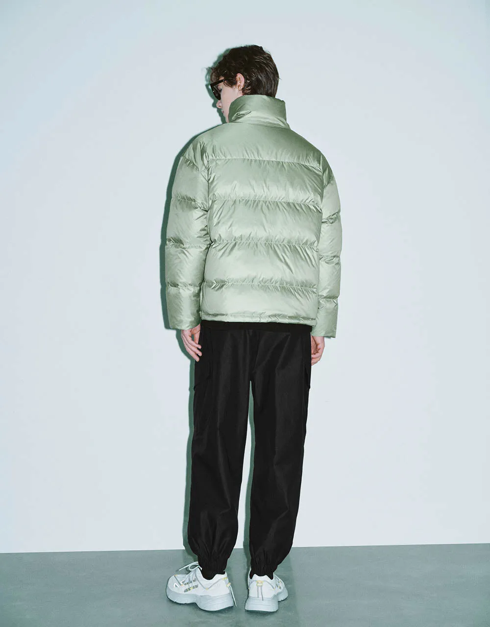 Multi-Pocket Stand Collar Puffer Jacket sold by Urban Revivo product image thumbnail 4