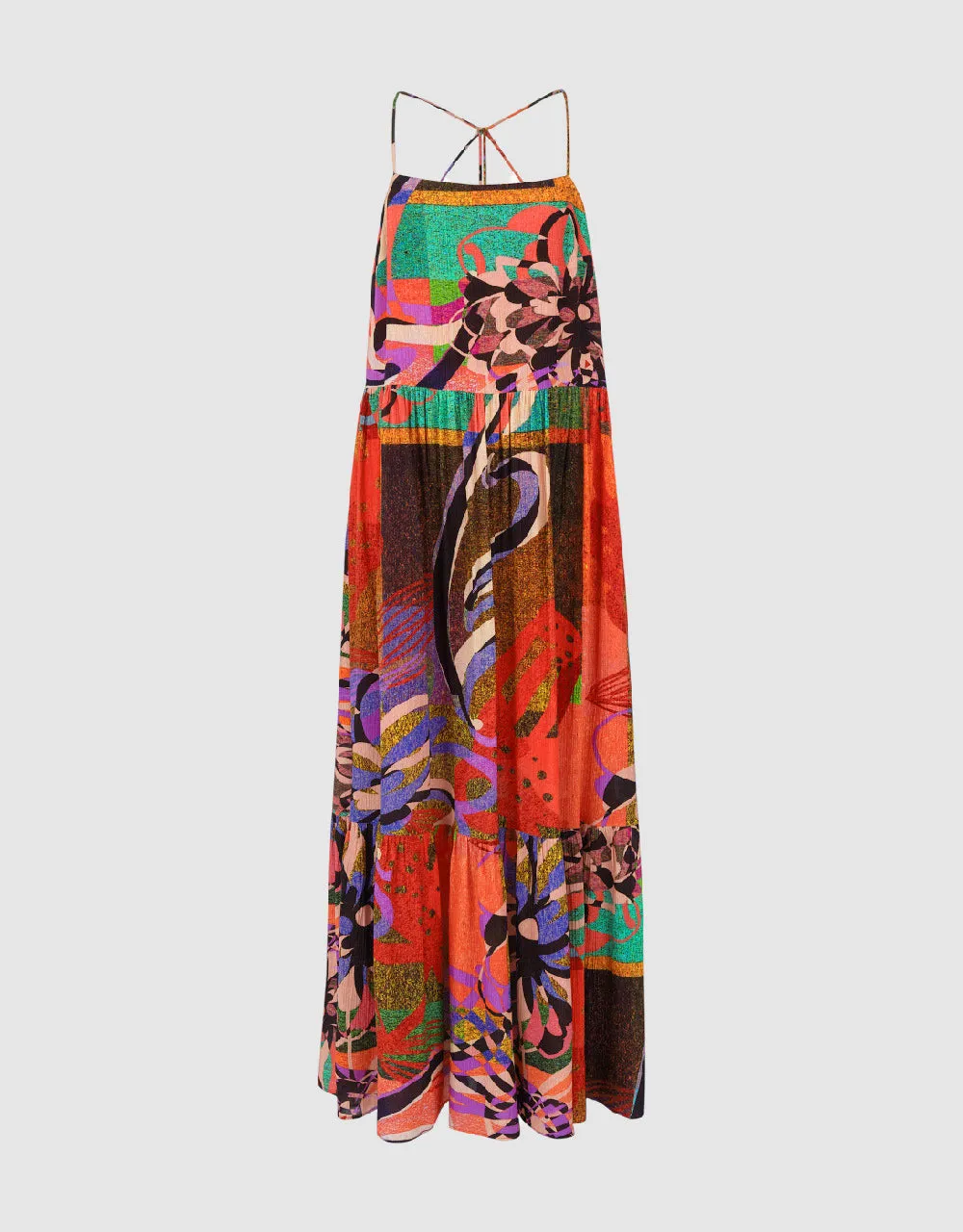 Printed Halter Neck A-Line Dress sold by Urban Revivo product image thumbnail 2