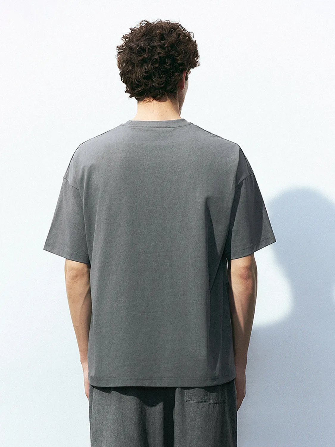 Printed Crew Neck Loose T-Shirt sold by Urban Revivo product image thumbnail 3