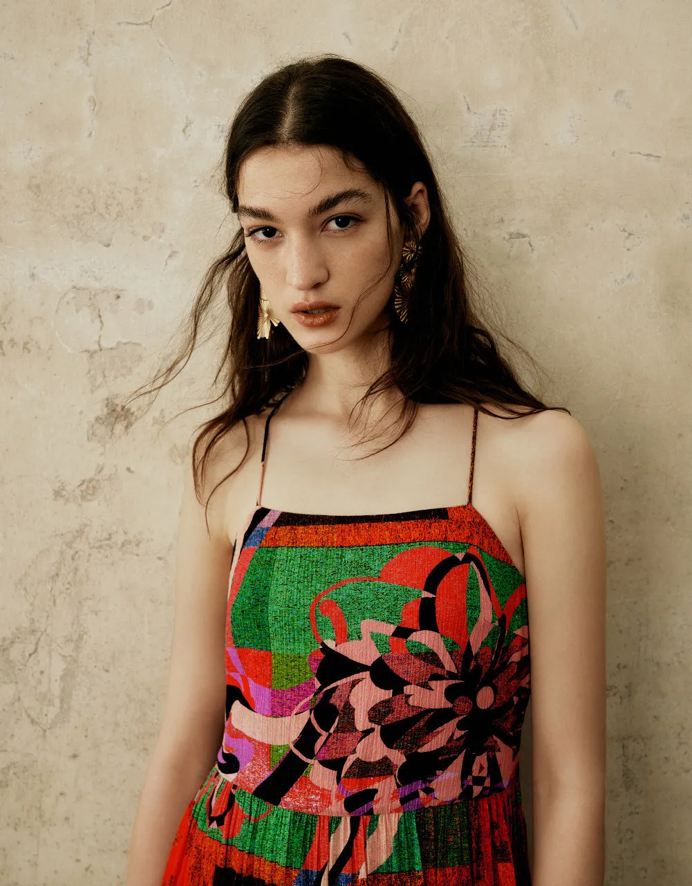 Printed Halter Neck A-Line Dress sold by Urban Revivo product image thumbnail 5