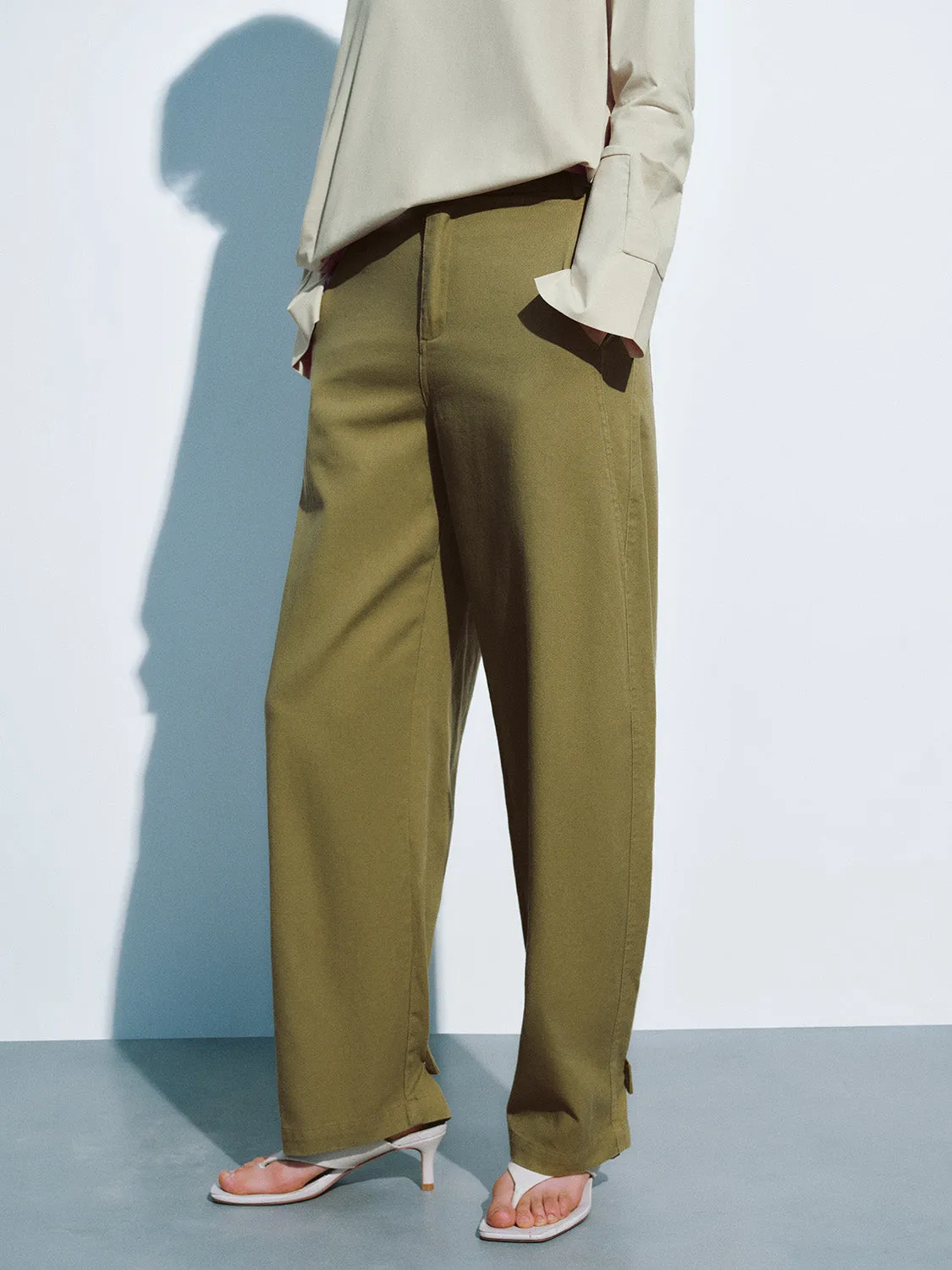 Wide-Leg Pants sold by Urban Revivo product image thumbnail 3