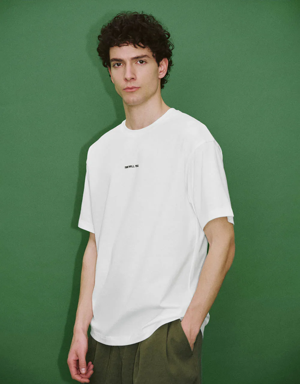 Crew Neck Knitted T-Shirt sold by Urban Revivo product image thumbnail 2