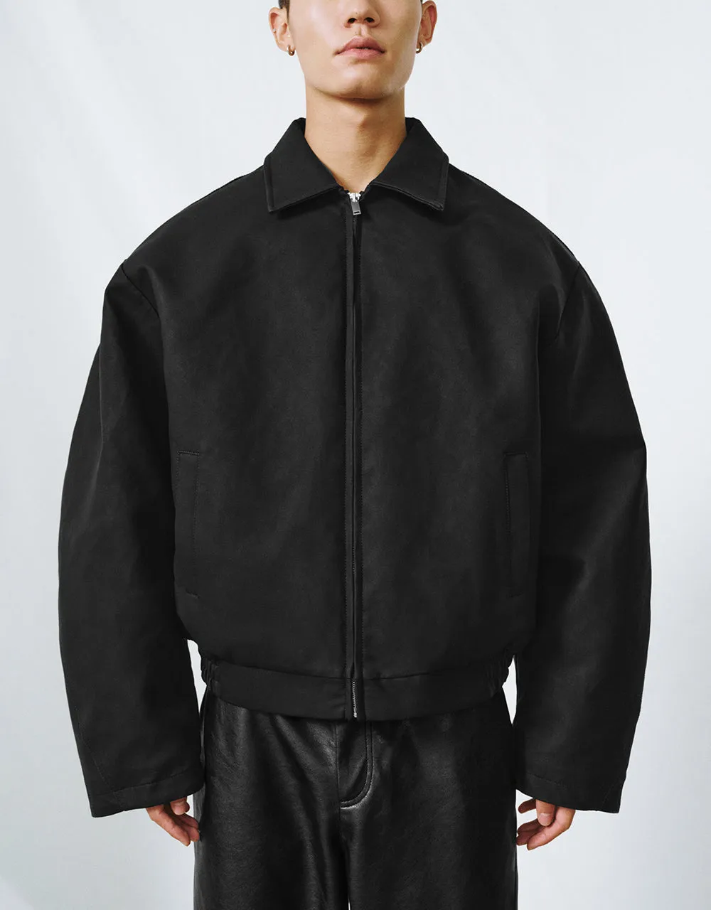 Zipper Front Straight Jacket sold by Urban Revivo product image thumbnail 2