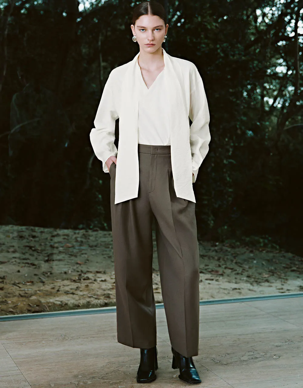 Textured Raglan Sleeve Overhead Shirt sold by Urban Revivo product image thumbnail 5