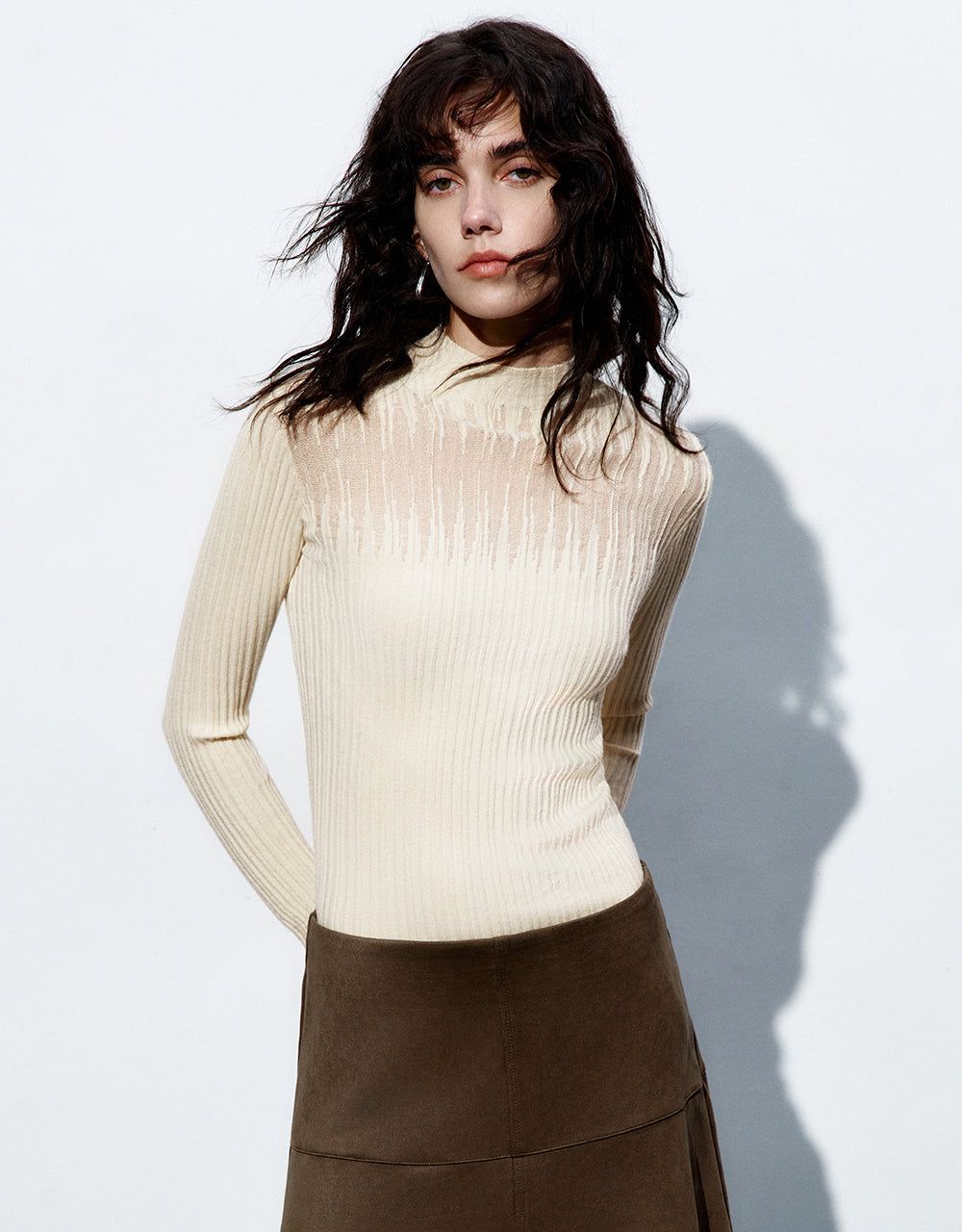 Crew Neck Knitted T-Shirt sold by Urban Revivo