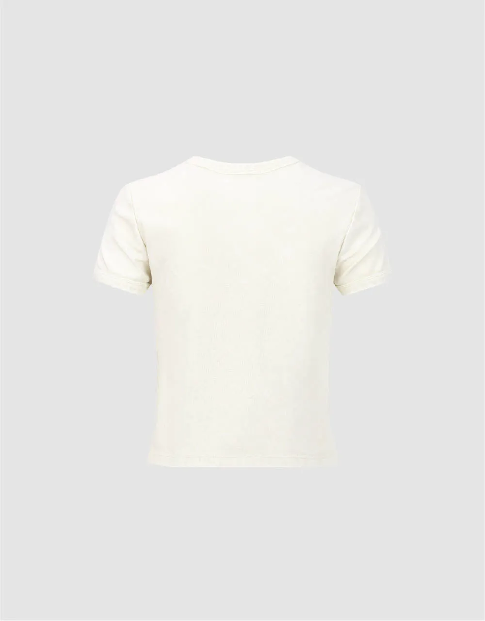 Kitty Printed Crew Neck Skinny T-Shirt sold by Urban Revivo product image thumbnail 5