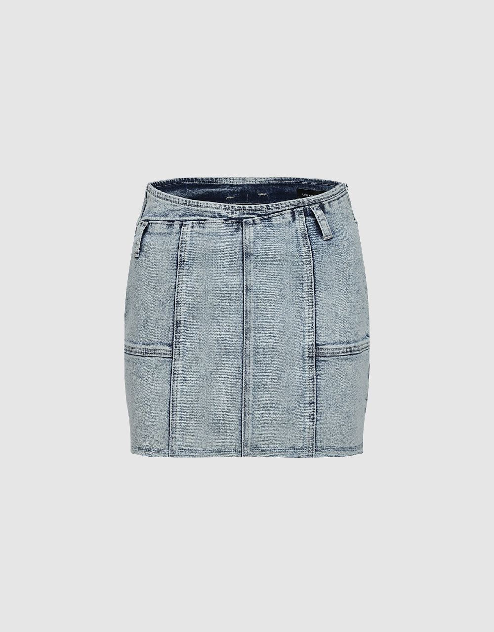 Mini Straight Denim Skirt sold by Urban Revivo