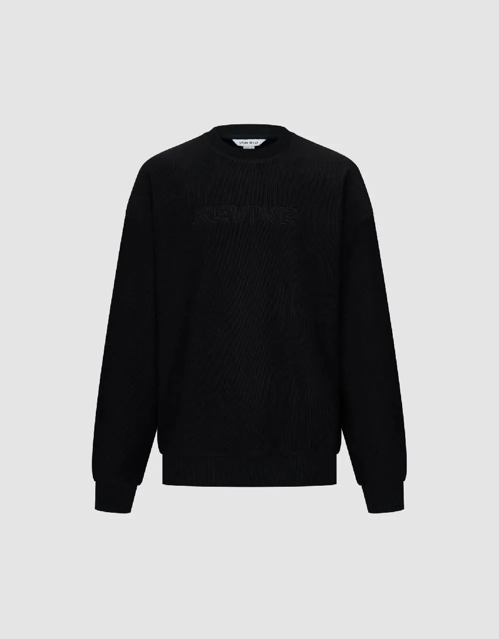 Letter Embossed Crew Neck Sweatshirt sold by Urban Revivo product image thumbnail 2