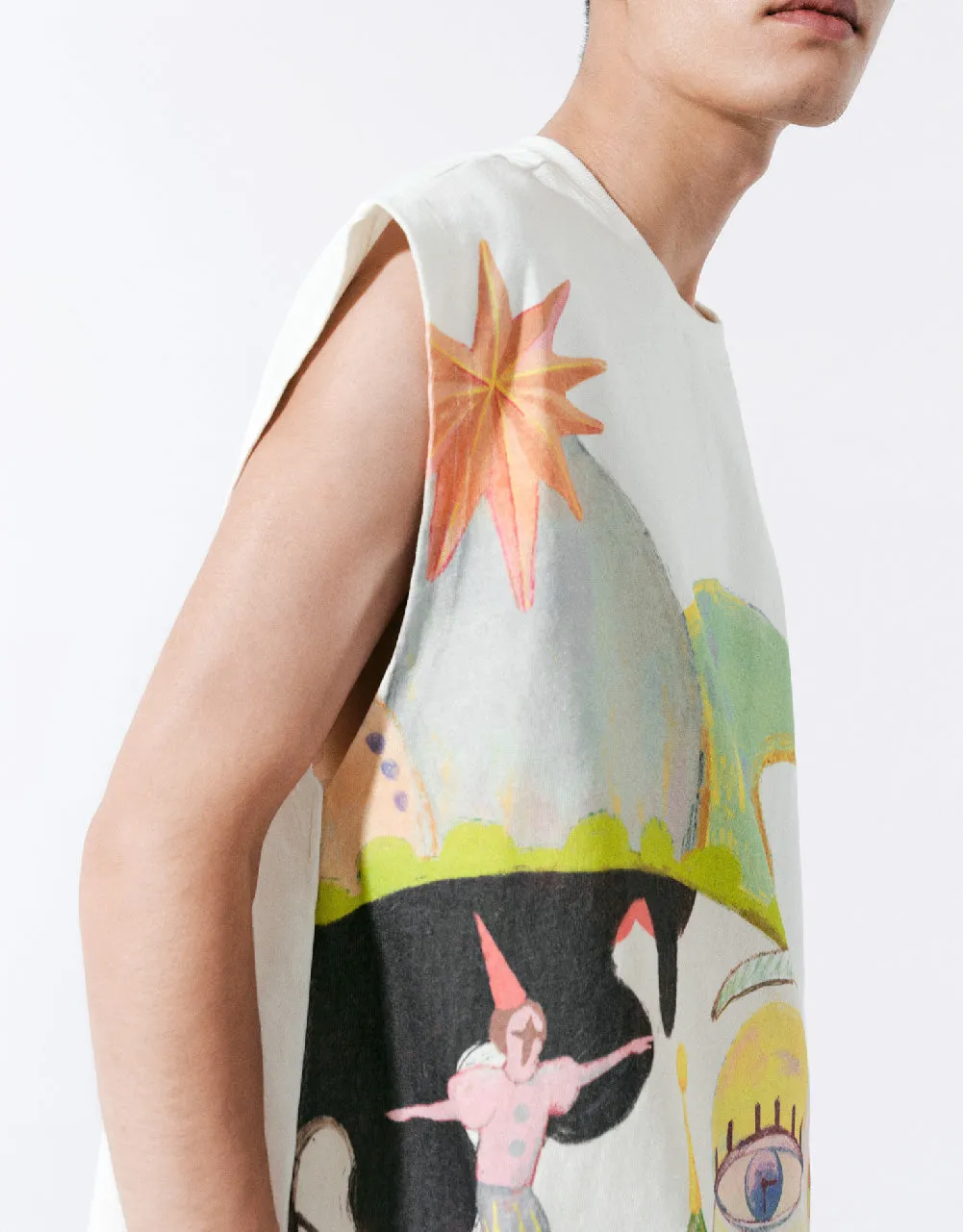 Crew Neck Loose Tank Top sold by Urban Revivo product image thumbnail 5