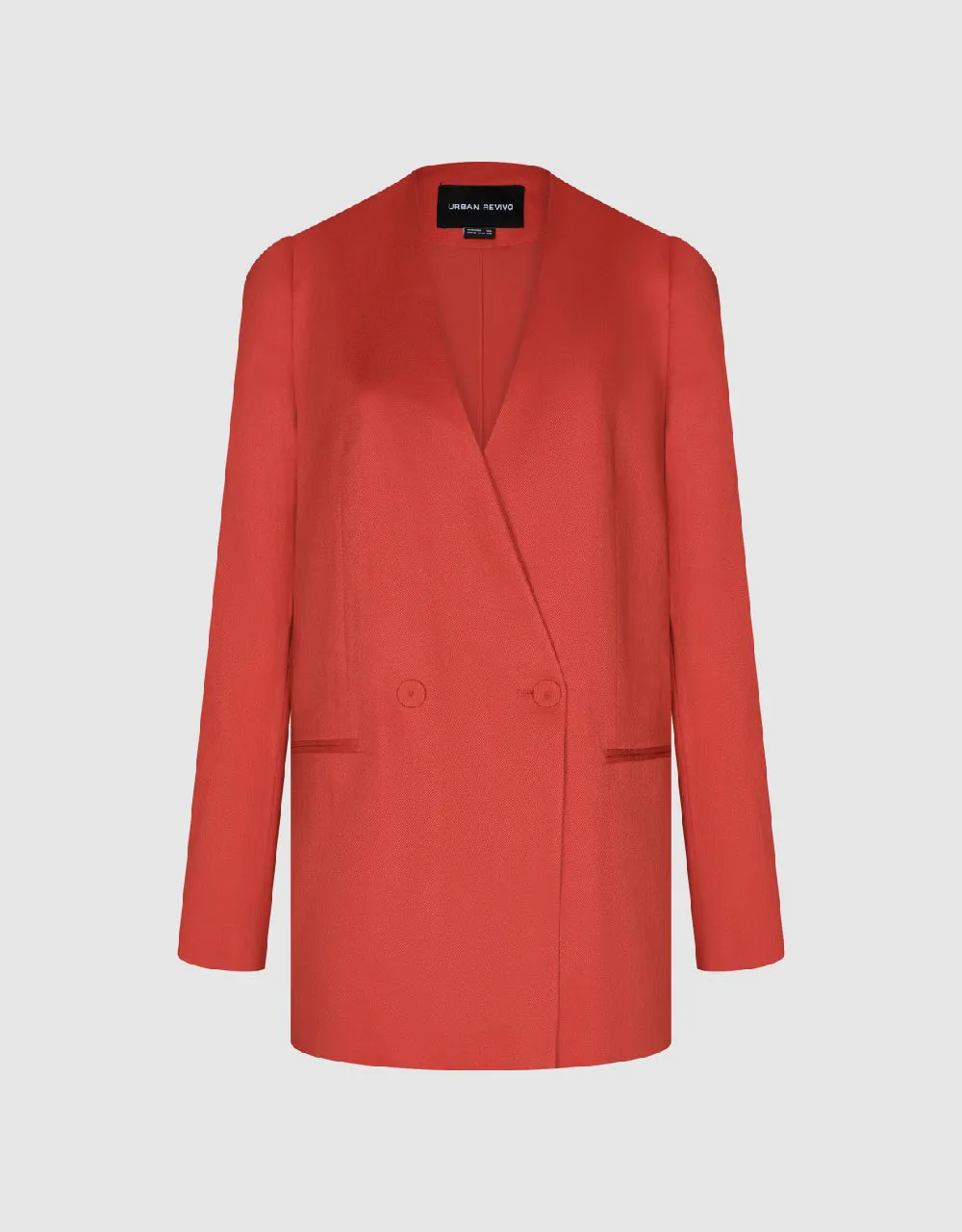 V-Neck Loose Blazer sold by Urban Revivo product image thumbnail 2