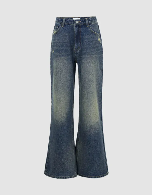 Wide-Leg Jeans sold by Urban Revivo