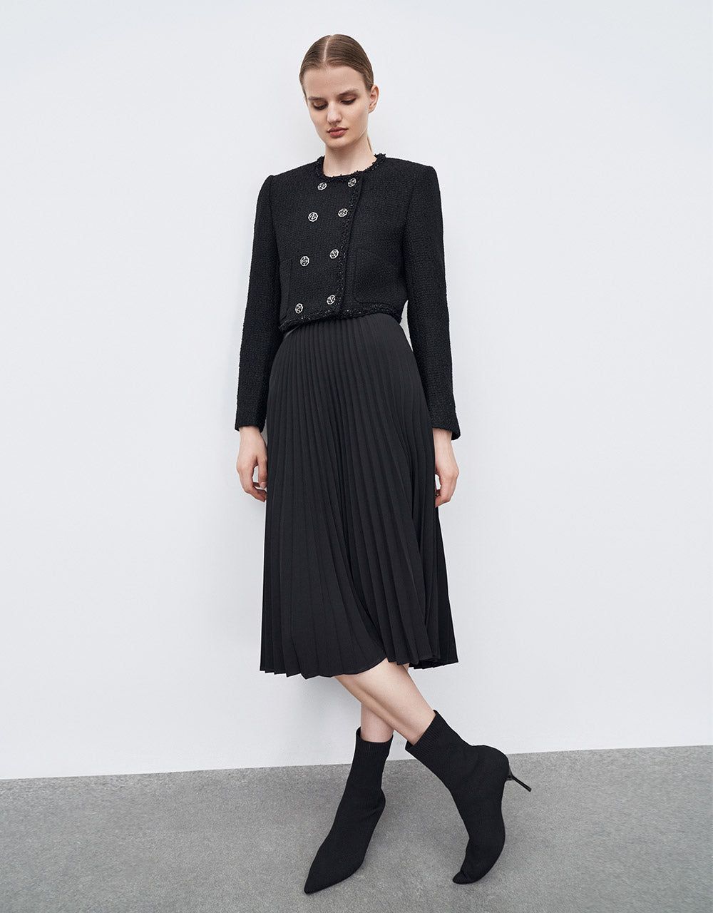 Double Breasted Tweed Jacket sold by Urban Revivo product image thumbnail 5