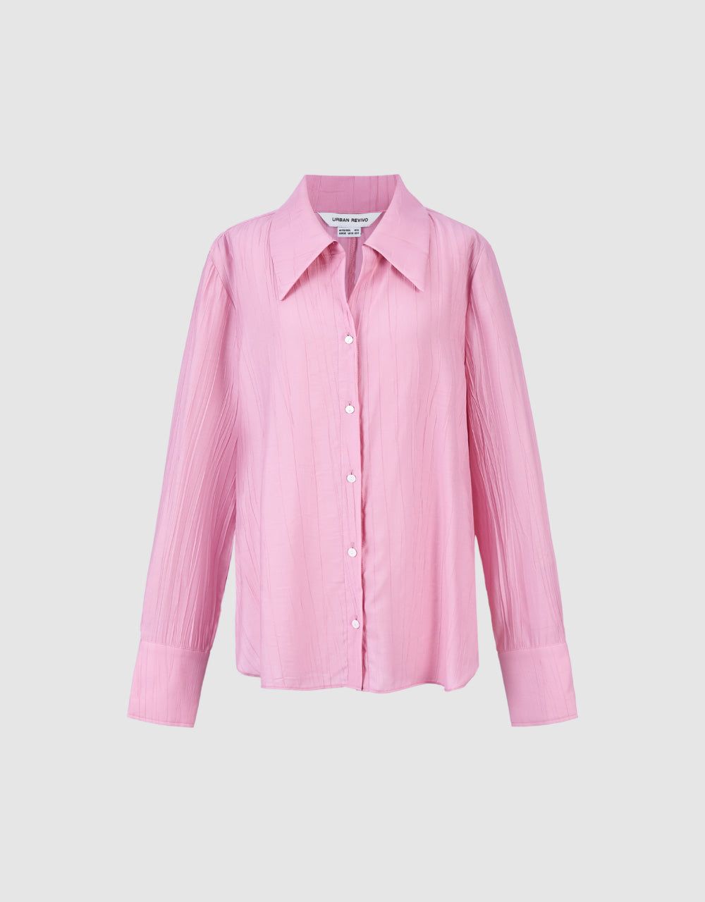 Thin Textured Straight Shirt sold by Urban Revivo product image thumbnail 2