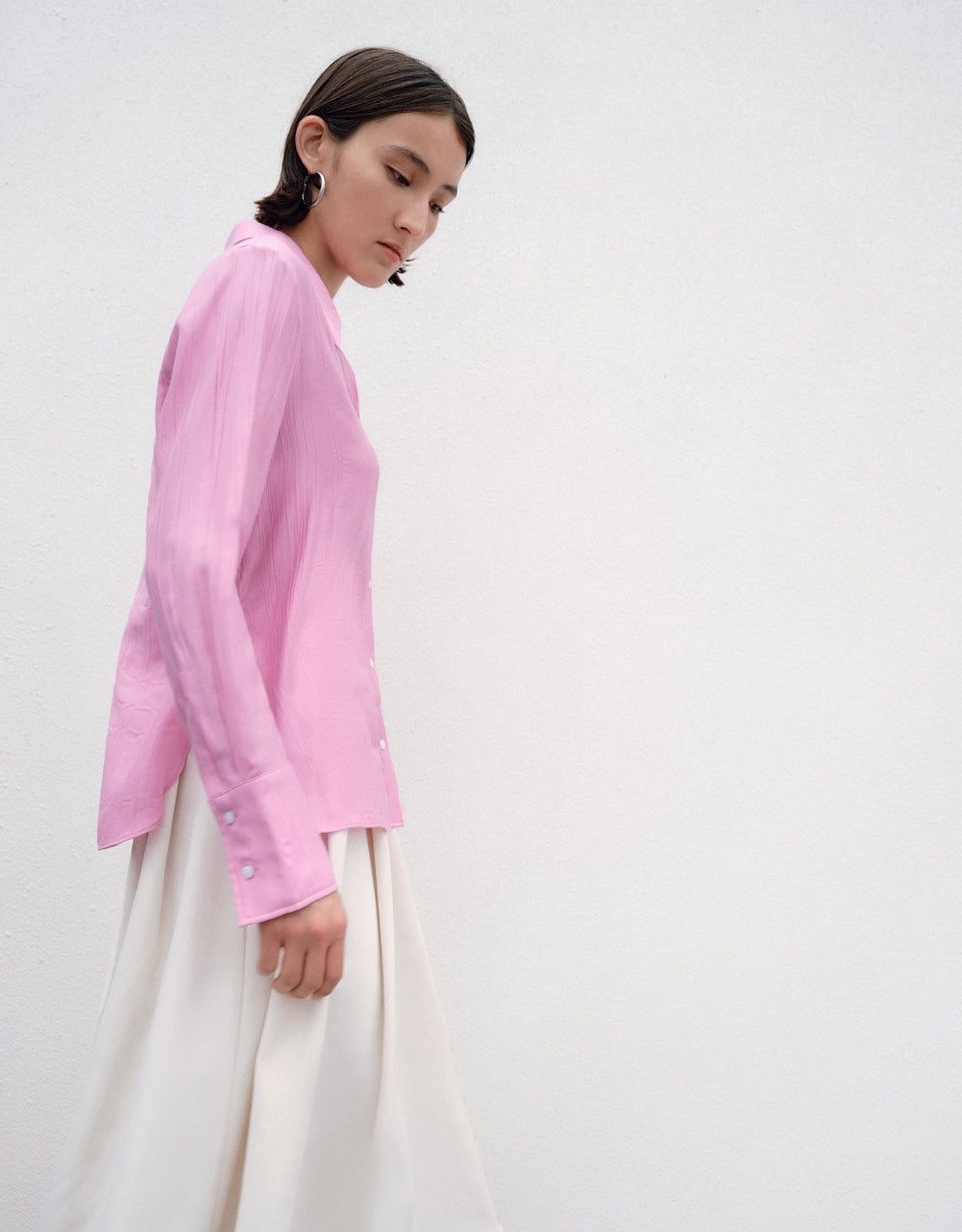 Thin Textured Straight Shirt sold by Urban Revivo product image thumbnail 3